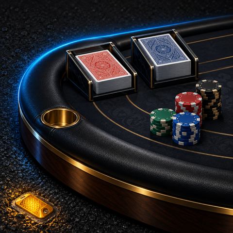 Baccarat-pöydän pelaajan ja pankkiirin ruudut